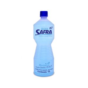 Álcool Líquido 46,2º INPM SAFRA Bactericida Marine Frasco 1L