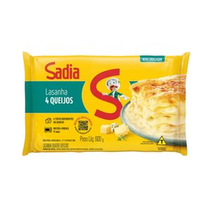 Lasanha Sadia Quatro Queijos Embalagem 600g