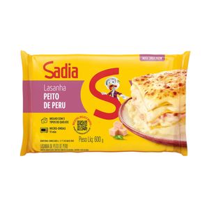 Lasanha Sadia Peito de Peru Embalagem 600g