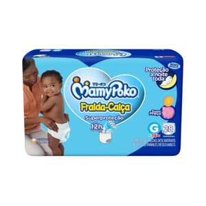 Fralda Calça Descartáveis Infantil Mamypoko Superproteção Tamanho G Contém 28 Unidades