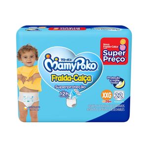 Fralda Calça Descartável Infantil Mamypoko Superproteção Tamanho XXG Contém 22 Unidades