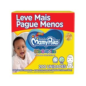 Lenço Umedecido Mamypoko Dia&Noite Contém 200 Unidades