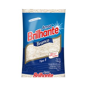 Arroz Branco BRILHANTE Tipo 1 Pacote 1kg