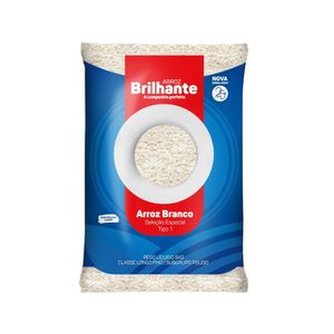 Arroz Branco BRILHANTE Tipo 1 Pacote 1kg