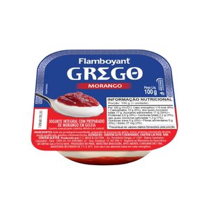 Iogurte Grego FLAMBOYANT Morango Pote 100g