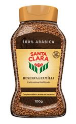 Café Solúvel Liofilizado Santa Clara Reserva da Familia Vidro 100g