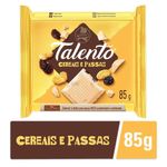 Chocolate TALENTO Branco com Cereais e Passas 85g
