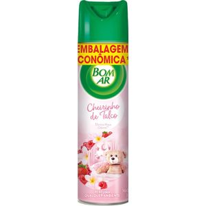 Aromatizador Bom Ar Freshmatic Aerossol Cheirinho de Talco 360ml 20% de desconto