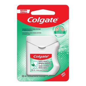 Fio Dental Encerado Colgate Menta 50m