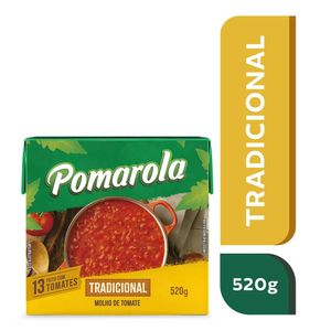 Molho de Tomate Pomarola Tradicional 520g TP