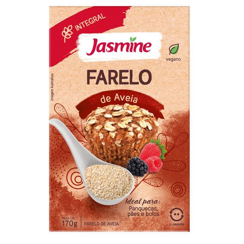 Farelo de Aveia Integral Jasmine 170g