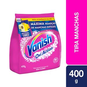 Tira Manchas Vanish em Pó Oxi Action para roupas coloridas Refil Econômico 400g