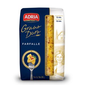Macarrão de Sêmola Grano Duro Farfalle Adria 500g