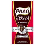 Café em Cápsulas de Torrado e moído Pilão Fortíssimo 10  - 52g com 10 Cápsulas