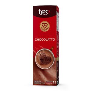 Capsula de Chocolate Quente Chocolatto 3 Corações 10 unid