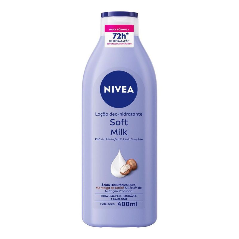 NIVEA Loção Deo-Hidratante Soft Milk 400ml
