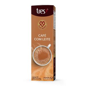 Capsula de Cafe com Leite 3 Corações 10 unid