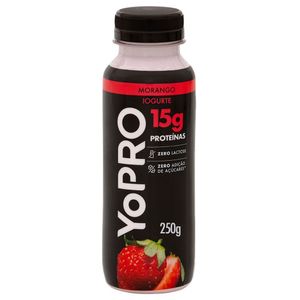 Iogurte Líquido YoPRO 15g de Proteínas Morango 250g
