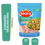 Camarão descascado 60/80 Seara Pescados 400g