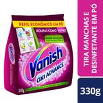 Tira Manchas Vanish em Pó Oxi Advance para roupas coloridas Refil Econômico 330g