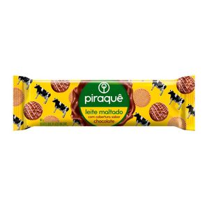 Biscoito Leite Maltado Cobertura Chocolate Piraquê 80g