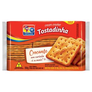 Biscoito Cream Cracker Tostadinha Fortaleza 350g