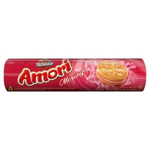 Biscoito Recheio Morango Richester Amori 125g