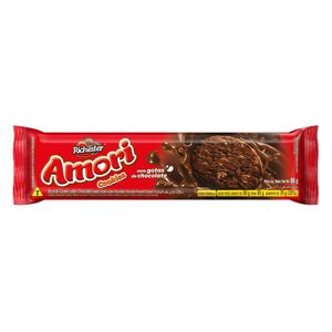 Biscoito Cookie Chocolate com Gotas de Chocolate Richester Amori 80g