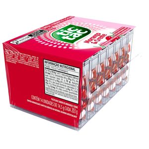 Display Tic Tac Pastilhas Sabor Morango e Creme com 12 Unidades de 14,5g