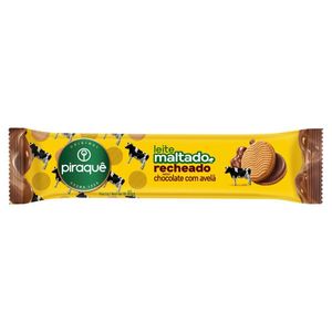 Biscoito Leite Maltado Recheio Chocolate com Avelã Piraquê 85g