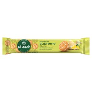 Biscoito Recheio Chocolate Branco com Geleia de Limão Siciliano Piraquê Supreme 80g