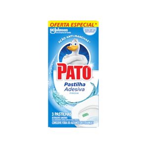 Pastilha Adesiva Sanitária PATO Fresh Caixa 3un