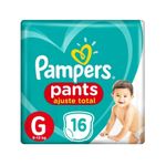Fralda Descartável Infantil PAMPERS Pants Ajuste Tamanho G Embalagem com 16 Unidades