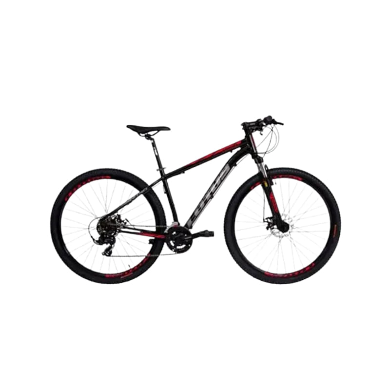 Bicicleta CAIRU Masculino MTB Nitro Preto e Vermelha 17.5 Aro 29