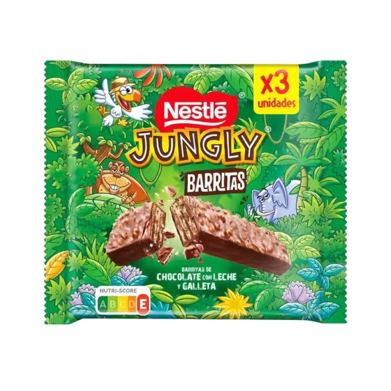Chocolate ao Leite em Barra Nestlé Jungly Embalagem 102g