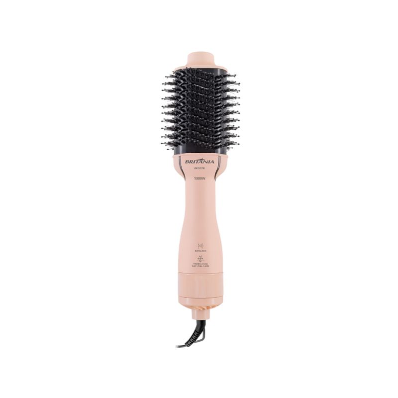Escova Secadora BRITÂNIA Soft 4 em 1 Rosa 1300W