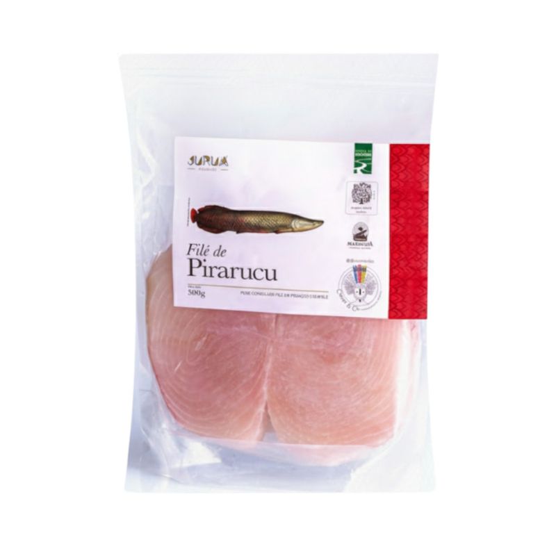 Filé de Pirarucu Congelado JURUÁ Embalagem 800g