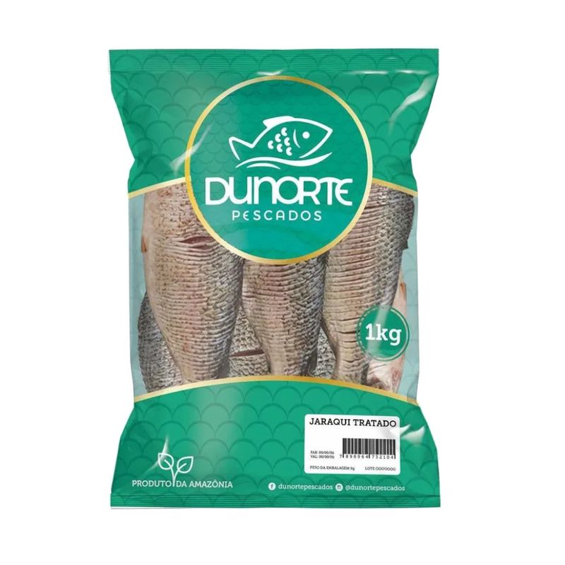 Jaraqui Tratado Congelado Dunorte Pescados Embalagem 1kg