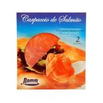 Carpaccio de Salmão Fatiado e Sem Pele DAMM Congelado Embalagem 100g