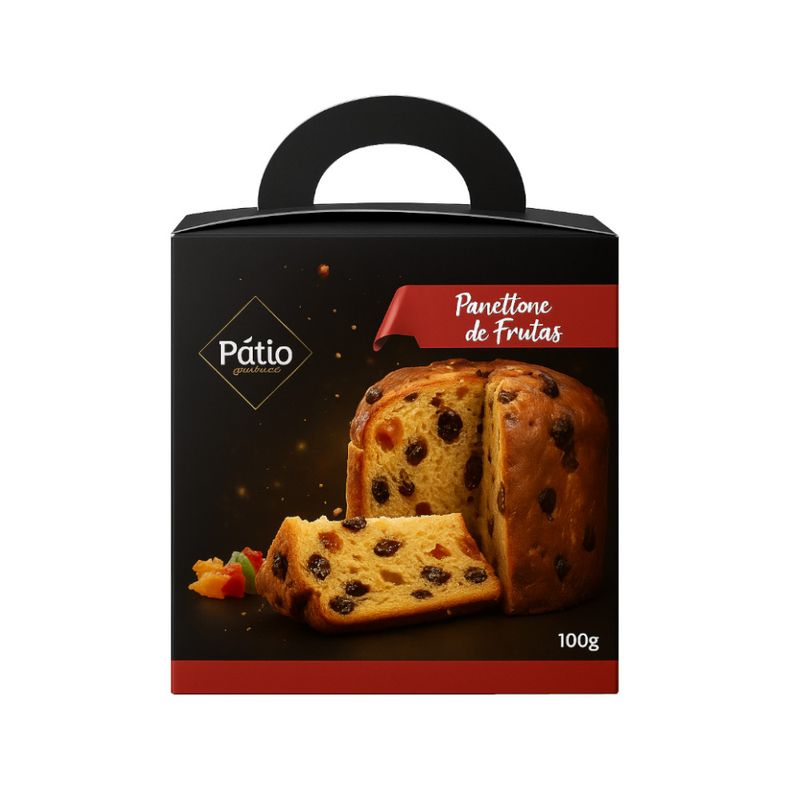 Mini Panetone de Frutas Pátio Gourmet Caixa 100g