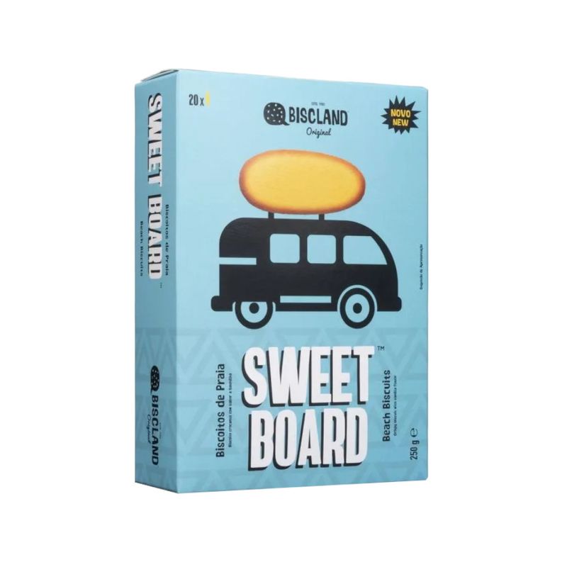 Biscoito Biscland Sweet Board Baunilha Caixa 250g