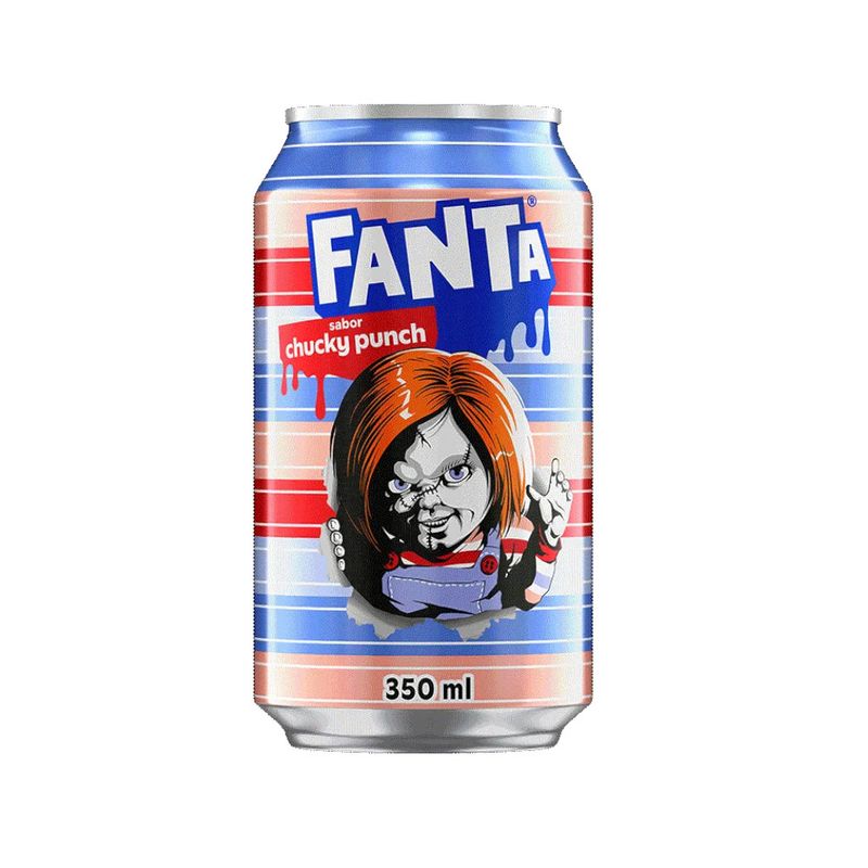 Refrigerante Fanta Mistério Coca-Cola Sabor Chucky Punch Lata 350ml