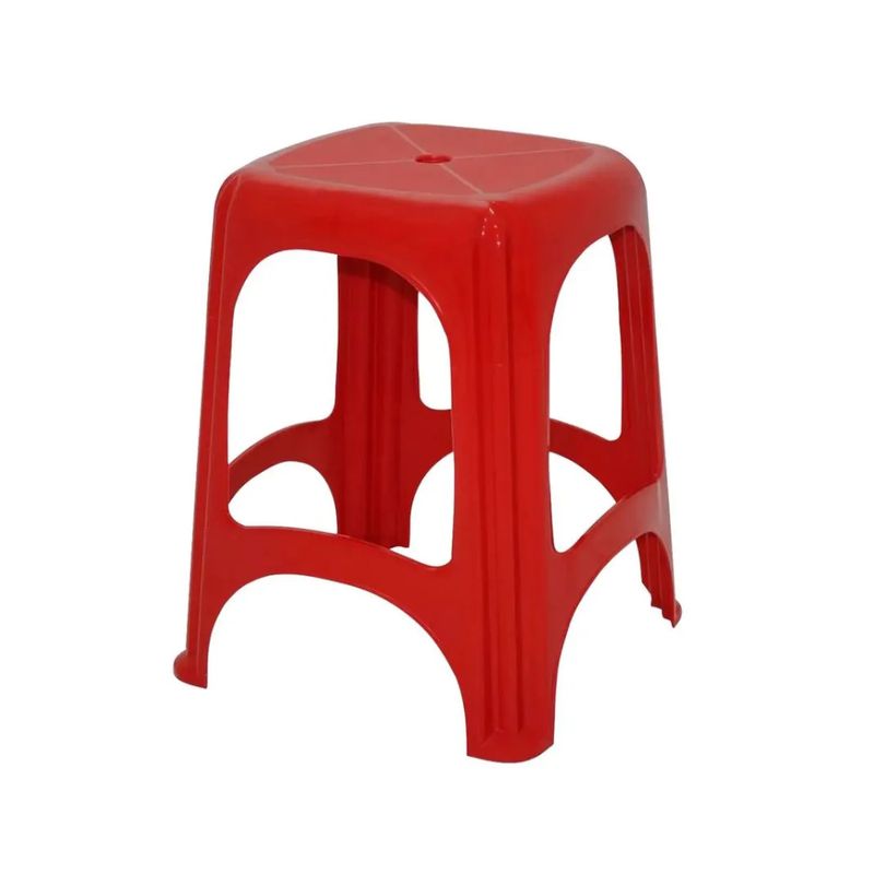 Banqueta de Plástico TRAMONTINA Niteroi Vermelha 1un