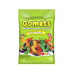 Bala Goma GOMETS Minhocas Sabor de Frutas pacote 100g
