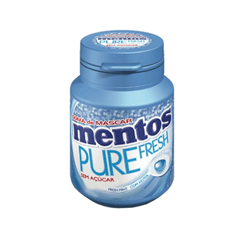 Goma de Mascar Sem Açúcar Mentos  Pure Fresh Pote 56g