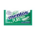 Goma de Mascar Sem Açúcar Mentos Pure Fresh Spearmint Embalagem 8,5g