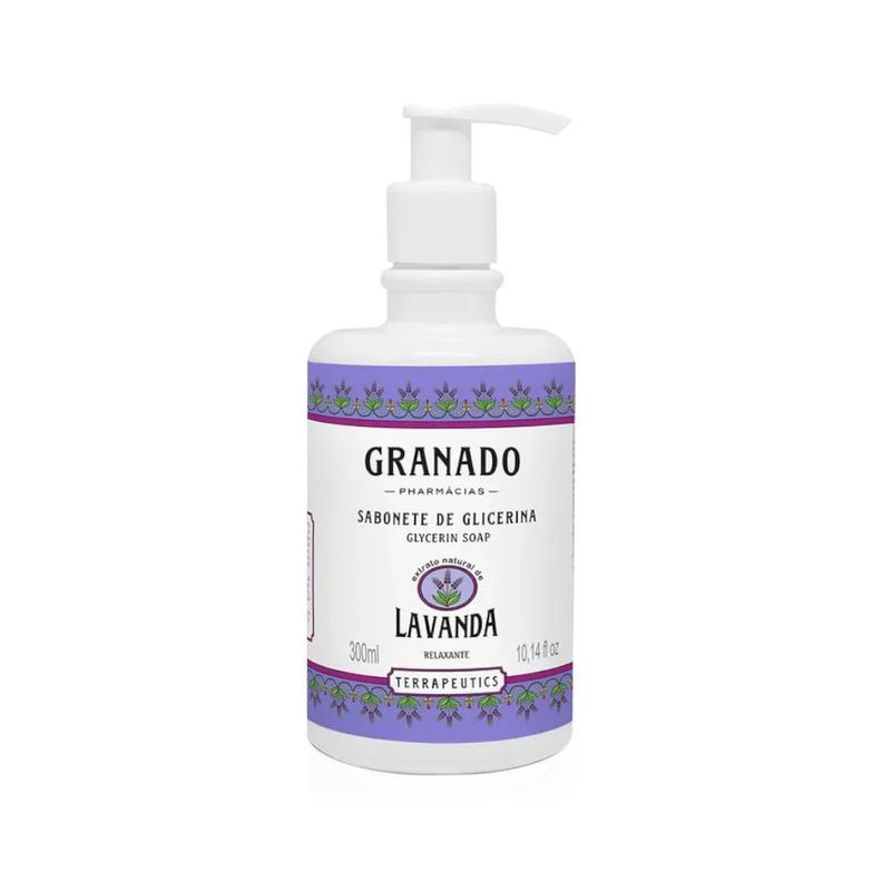 Sabonete Líquido de Glicerina Granado Pharmácias Terrapeutics Lavanda Embalagem 300ml