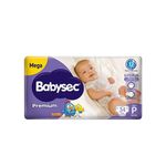 Fralda Descartáveis Mega BABYSEC Premium P Galinha Pintadinha Pacote 34un