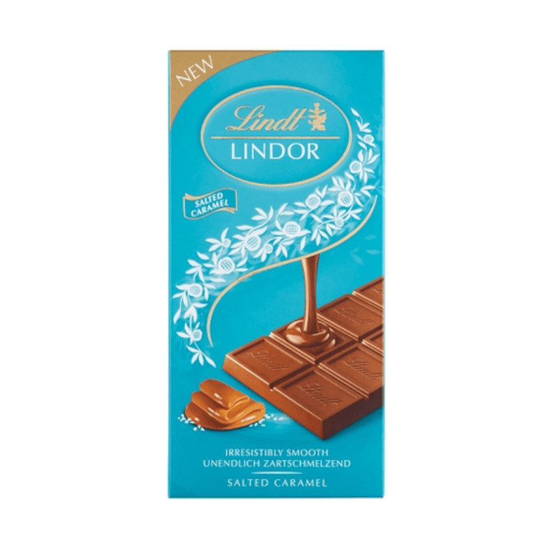 Chocolate em Barra Lindt Lindor Caramelo Salgado Embalagem 100g