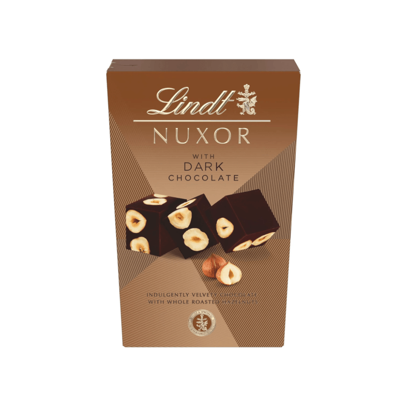 Bombons de Chocolate Lindt Lindor Nuxor Dark Embalagem 150g